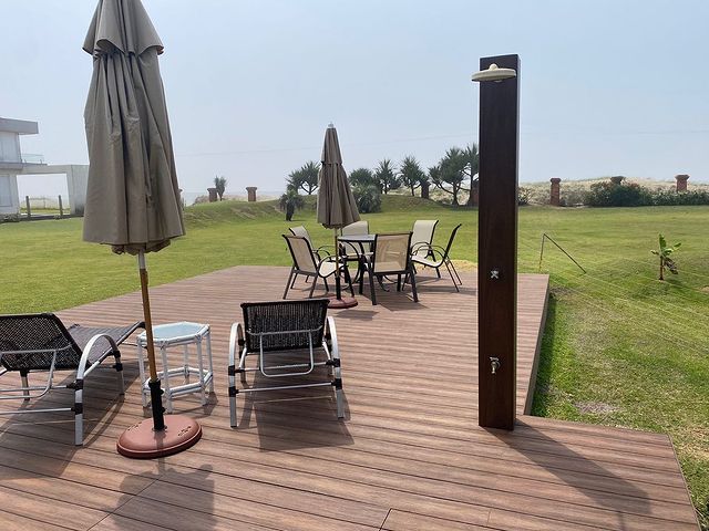 Deck em área de lazer