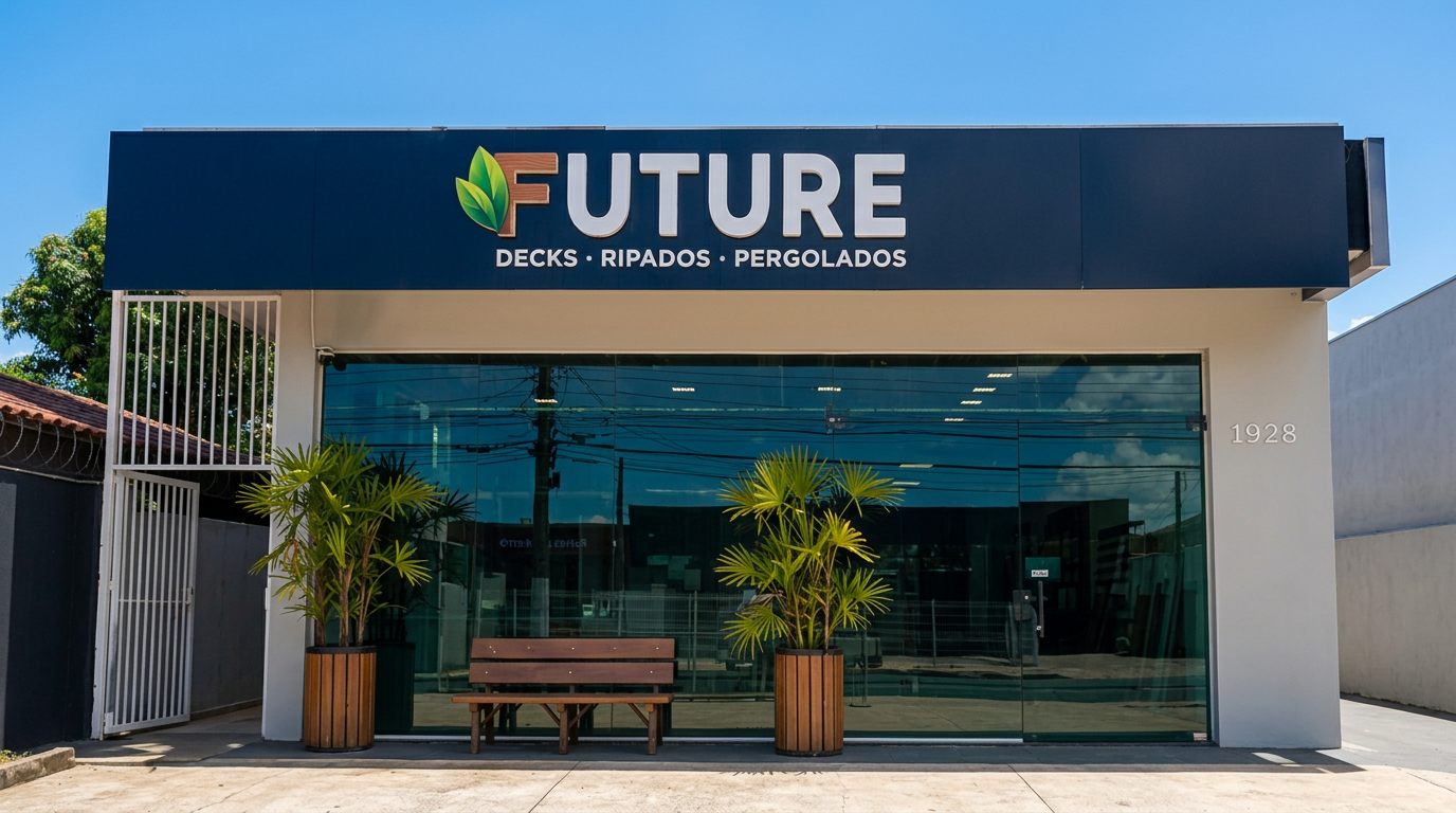 Fachada da loja Future Madeira Plástica em Joinville/SC